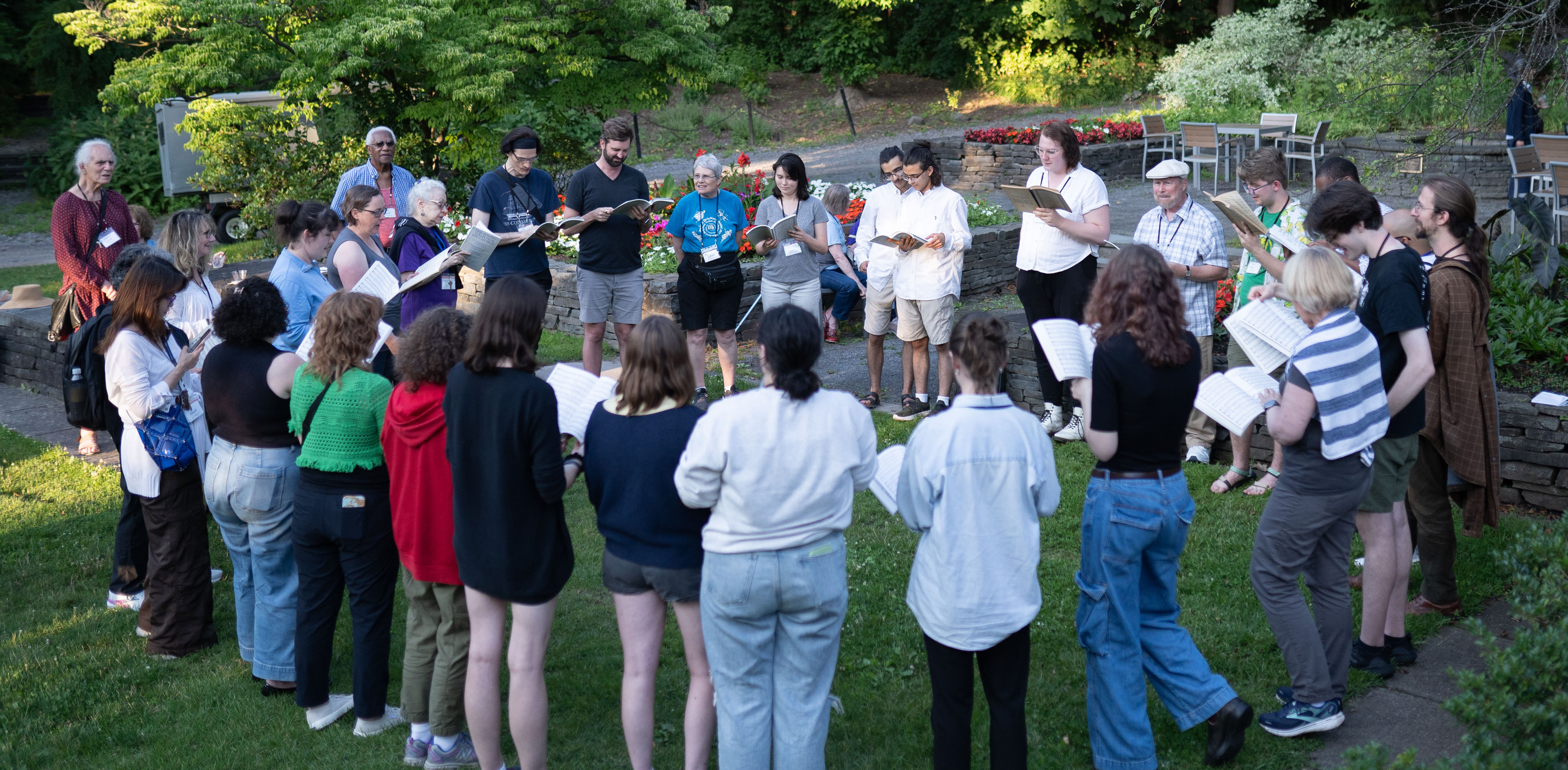 Madrigal singing at the 2024 Amherst Early Music Festival