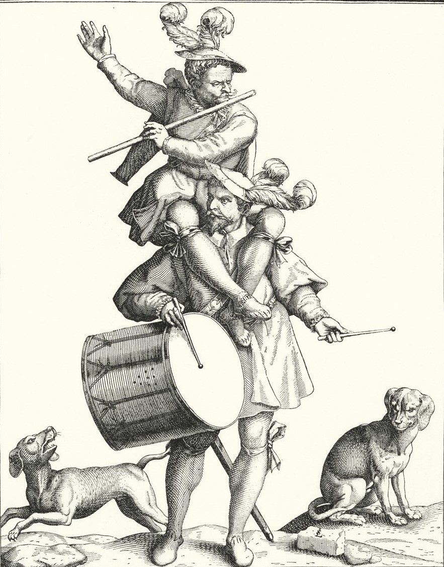 Drummer & Fifer engraving by Lorenz Strauch